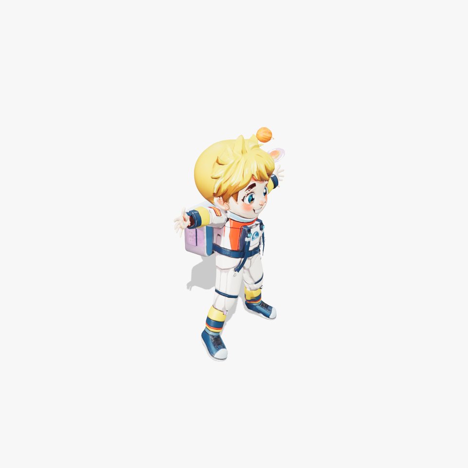 Playful Astronaut Character model pack